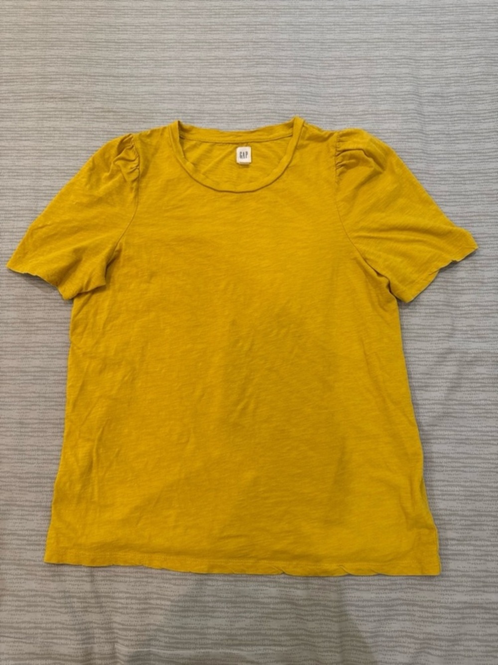 GAP Girls Yellow Mustard Short Sleeve Tee